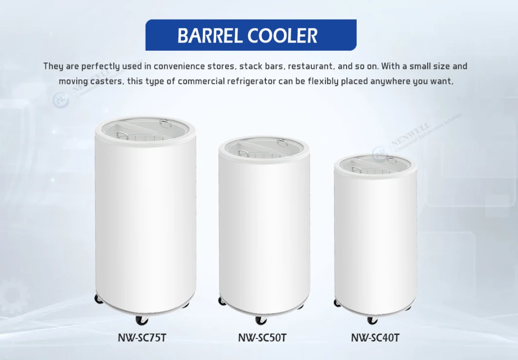 Portable Promotional Marketing Campaign Electric Party Barrel Can Cooler for Bottled Drinks